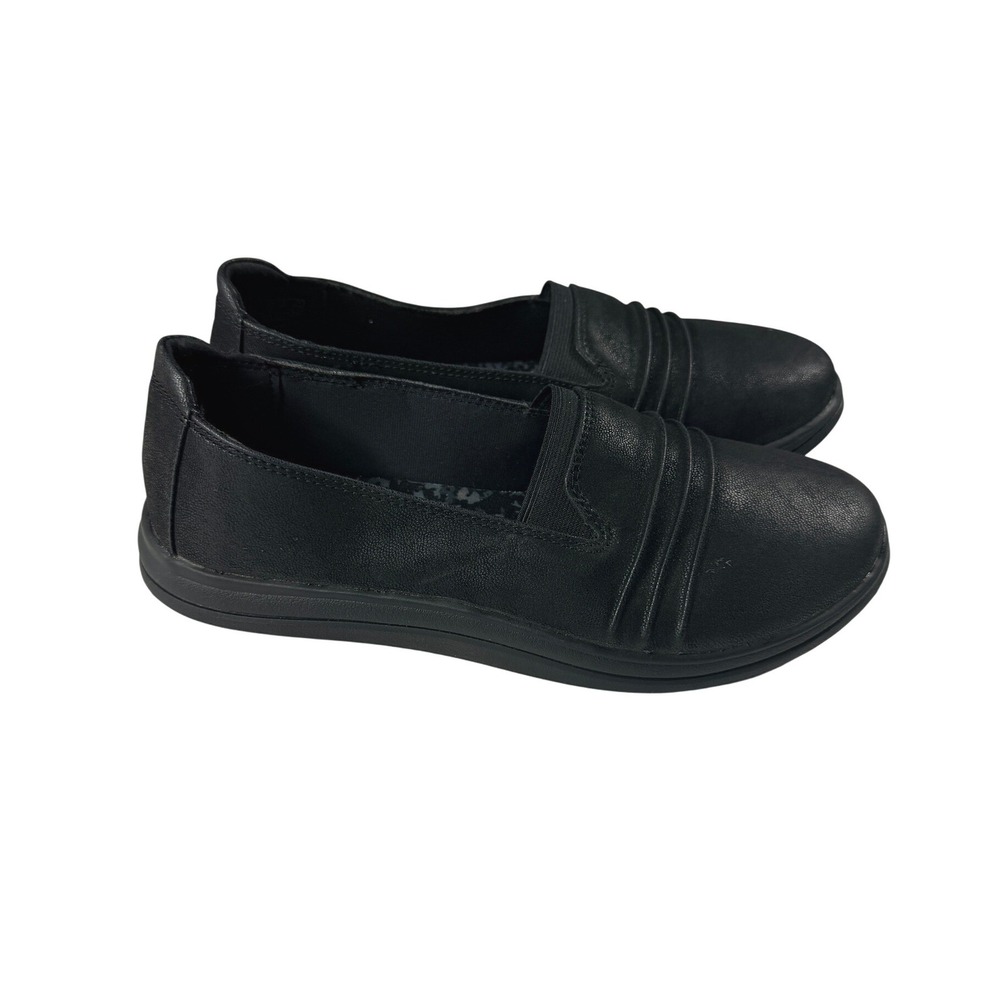 Clarks Cloudsteppers Breeze Sol Black Slip On Loafers Womens 6 Wide NWOB